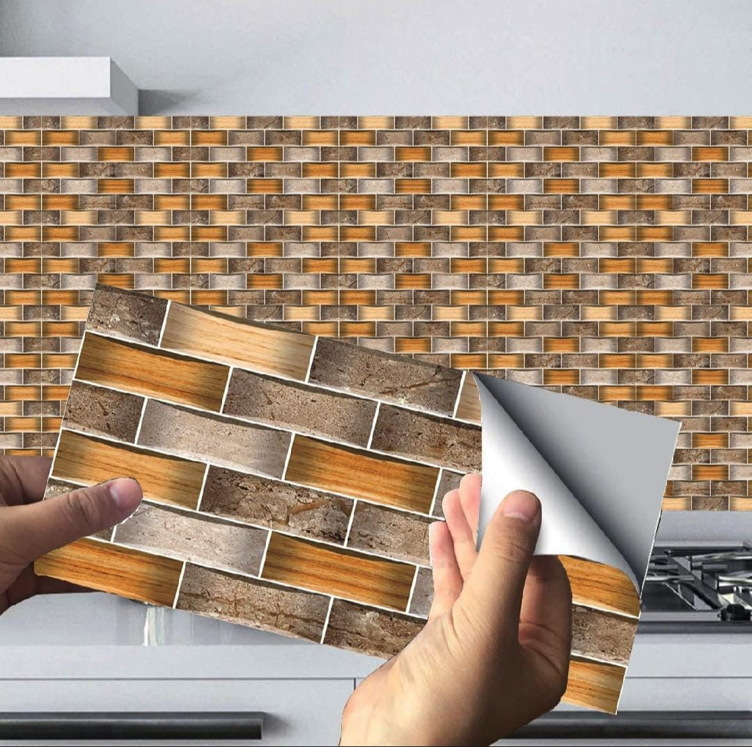 New Brown Mosaic Tile Stickers