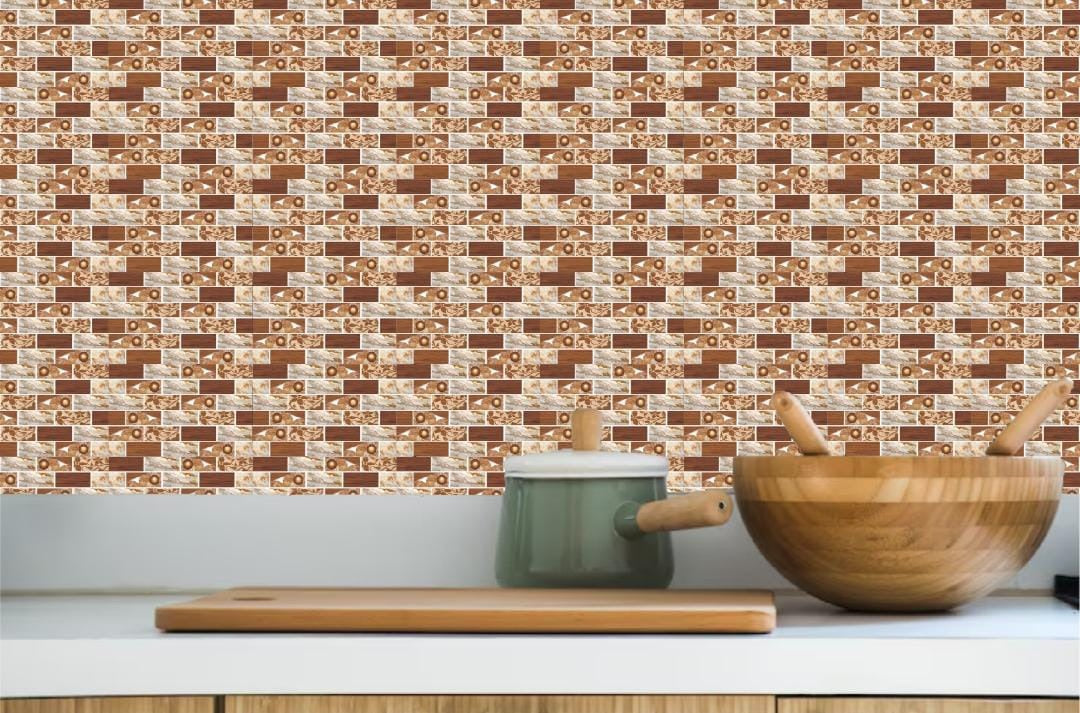 New Brown Adhesive Tile Stickers