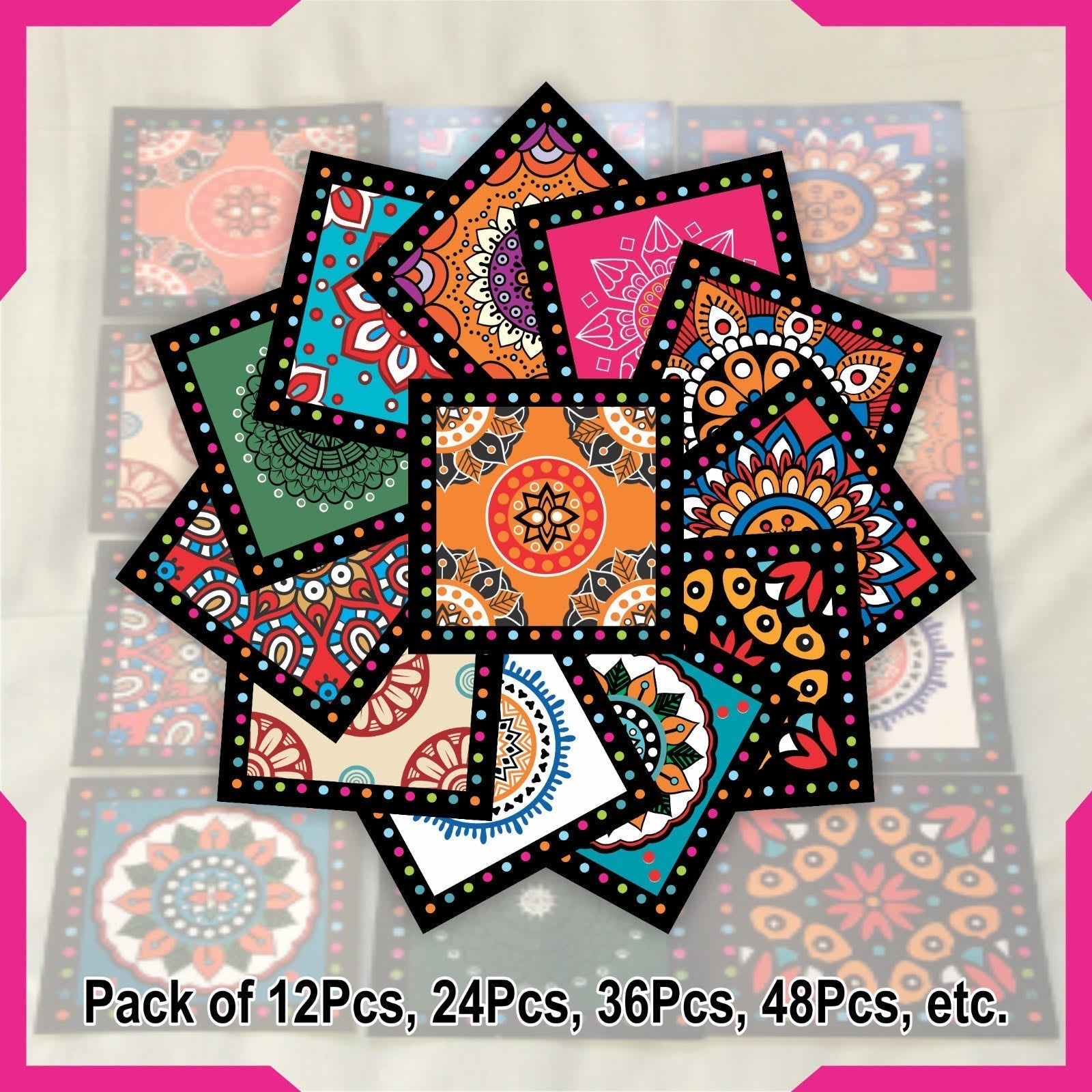 Colourful Tile Stickers for Home Decor