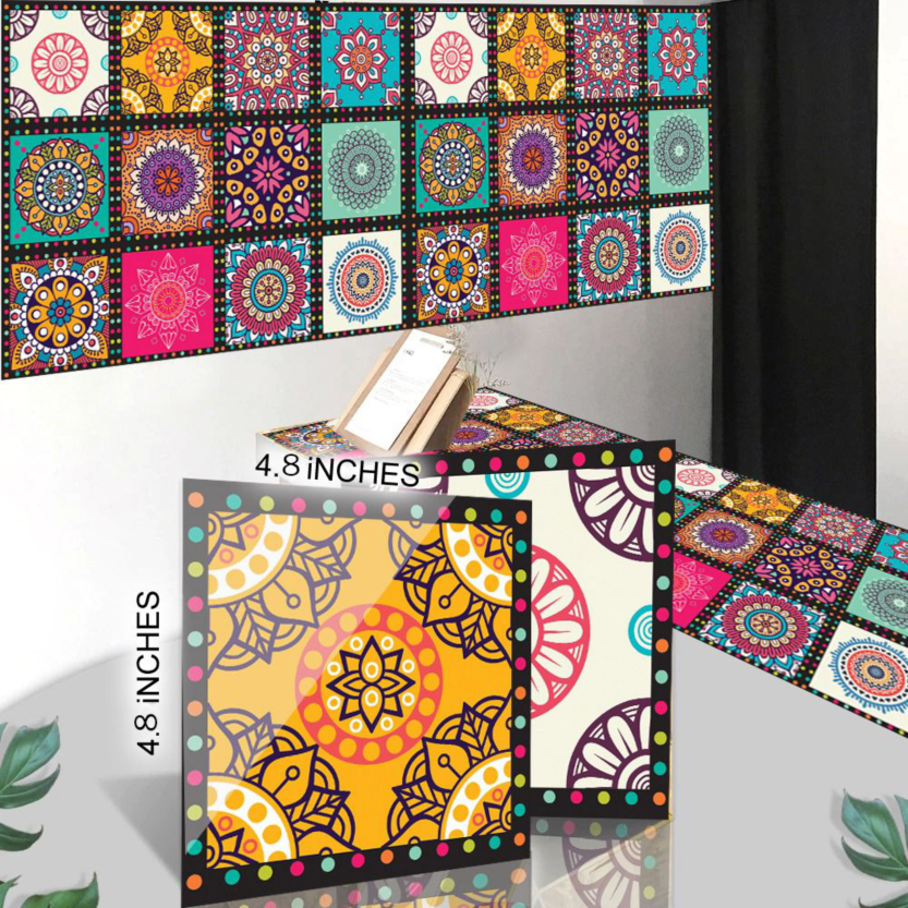Colourful Tile Stickers for Home Decor